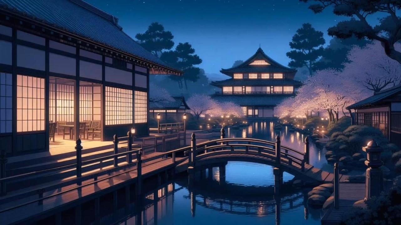 Relaxing Music | Midnight in Kyoto - Deep Focus for Studying