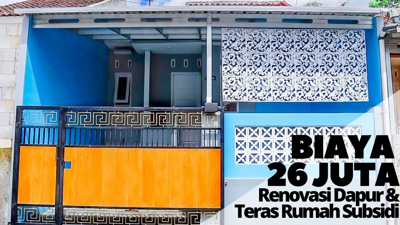 Renovasi Dapur & Teras Rumah Subsidi BIAYA 26 JUTA DGN JASA BORONGAN