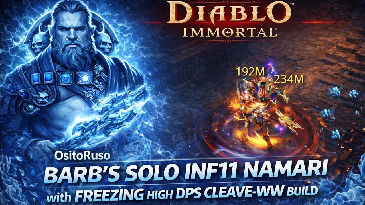 INFERNO 11 BARB SOLO NAMARI CHALLENGE RUSH. HIGH-DPS-CLEAVE-WW-FREEZE BUILD