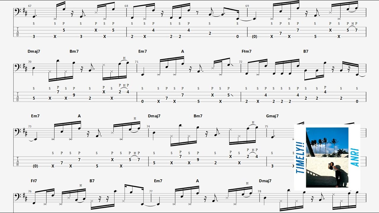 Anri - Stay By Me // Bass Tab