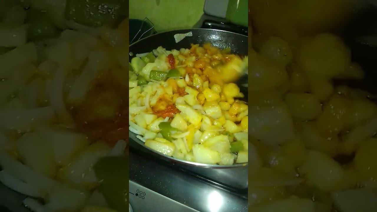 Papitas con chorizo 
