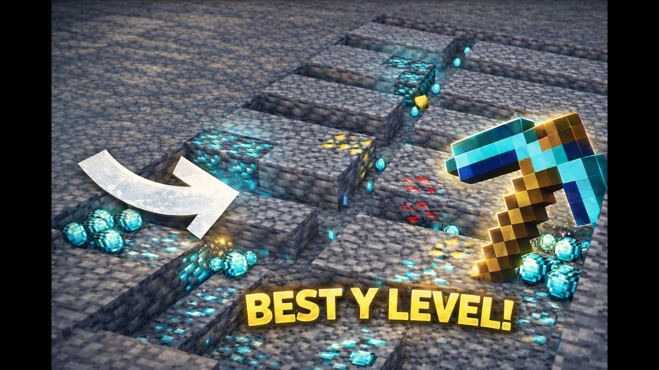 Minecraft How to Find Diamonds Fast (Best Y Level 1.21)
