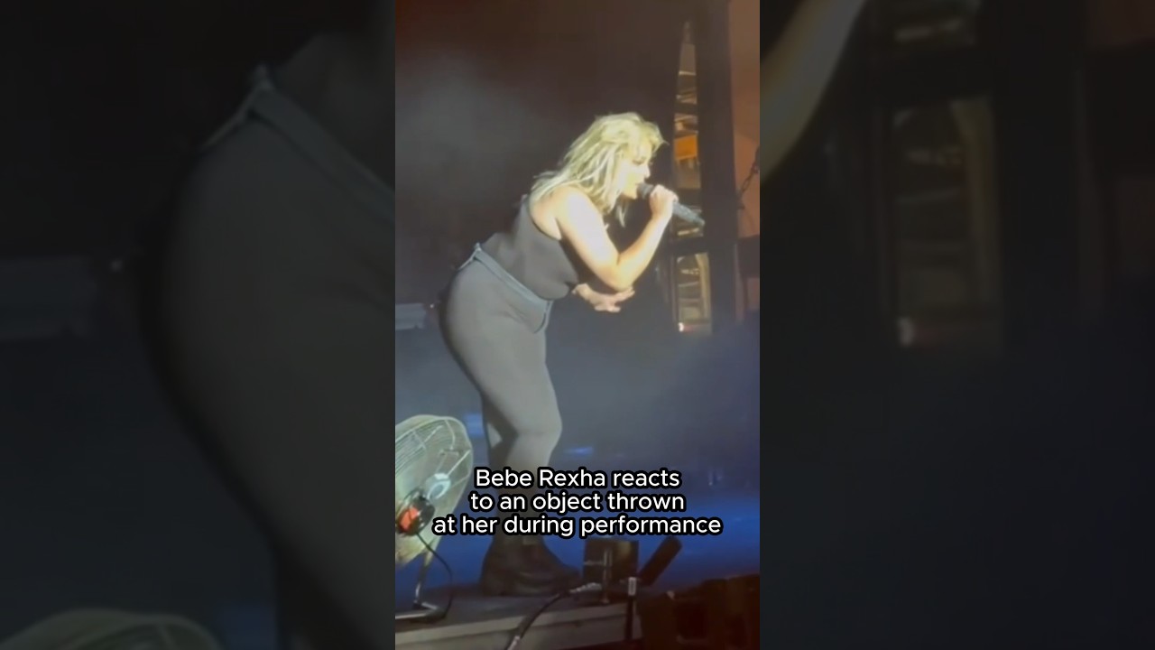In the name of love, stop throwing things at #BebeRexha! (🎥: TMX/@THEDONAVANROSE) #shorts