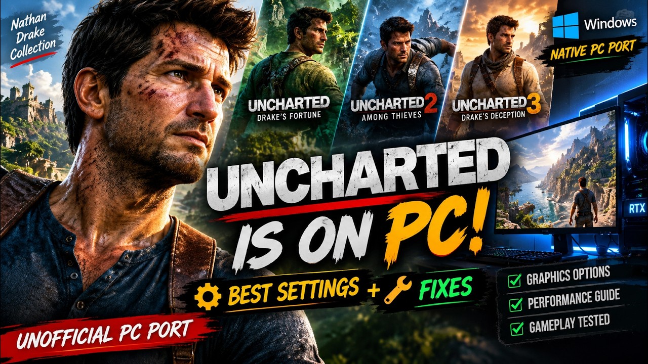 UNCHARTED 1, 2 И 3 НАКОНЕЦ-ТО НА ПК! 🔥 Неофициальный нативный порт + ЛУЧШИЕ НАСТРОЙКИ И ИСПРАВЛЕНИЯ