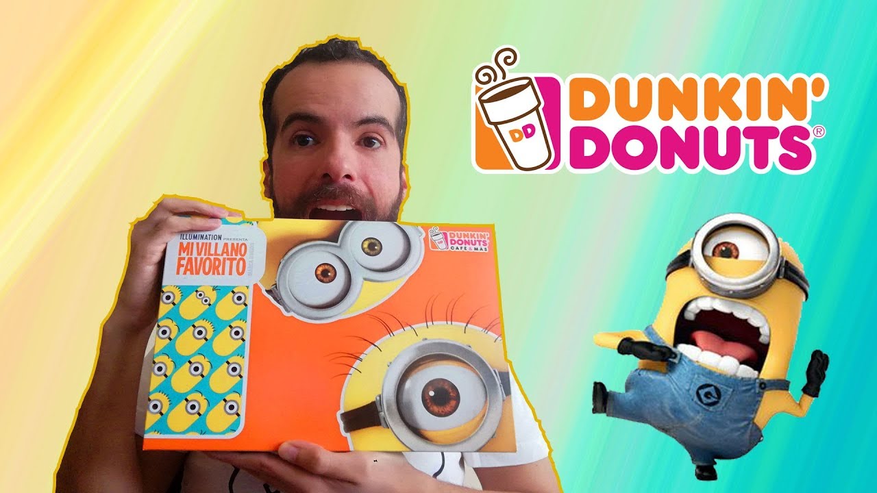 ME COMO TODA LA CAJA DE DUNKIN DONUTS DE LOS MINIONS