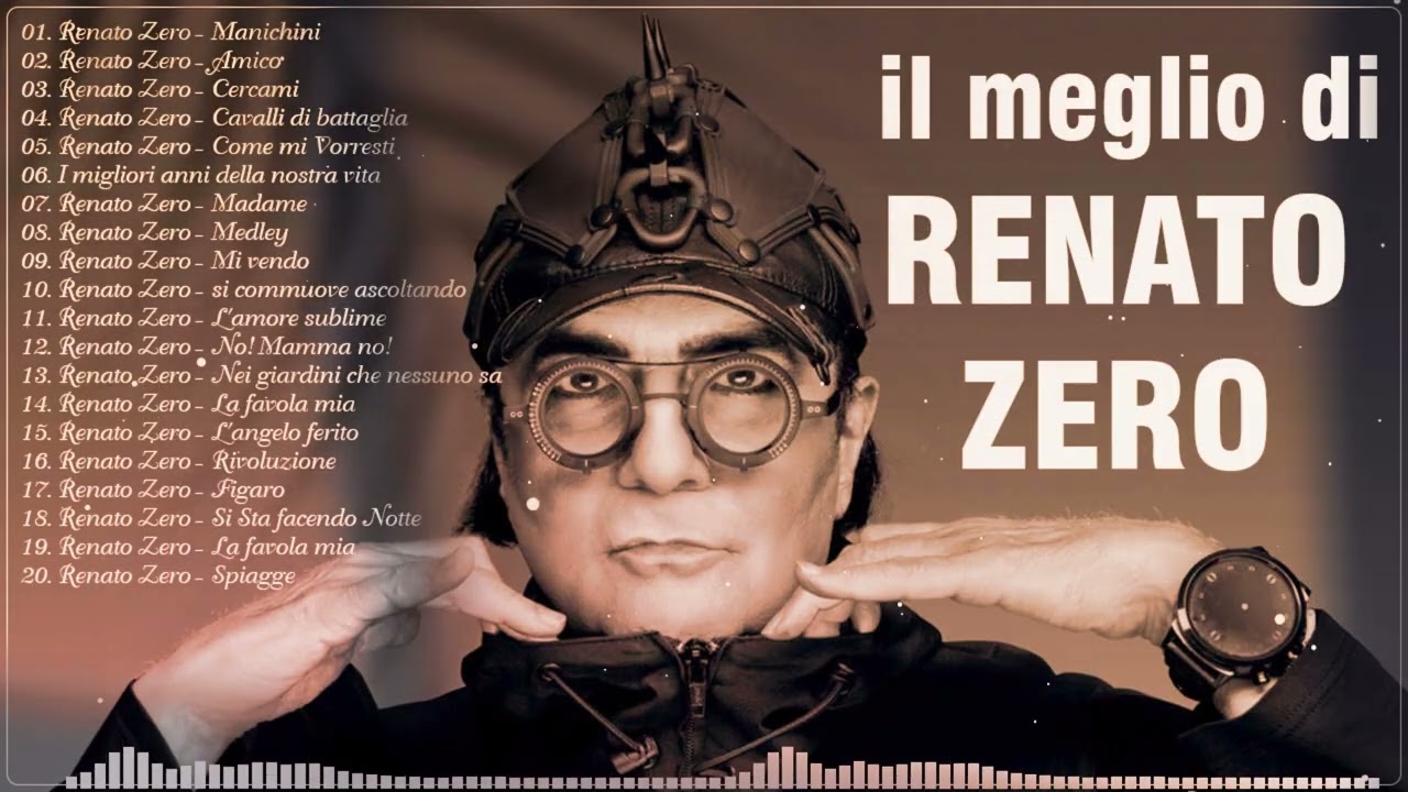 Le migliori canzoni di Renato Zero - Raccolta 20 successi dei Renato Zero - Renato Zero Mix Medley
