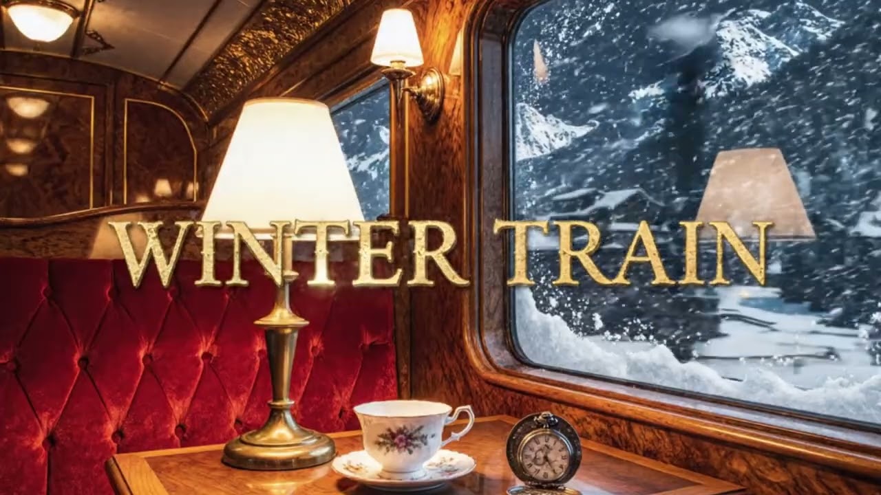 Luxury Winter Train | Relaxing Classical Music & Train Sounds ASMR (눈 내리는 오리엔트 급행열차)