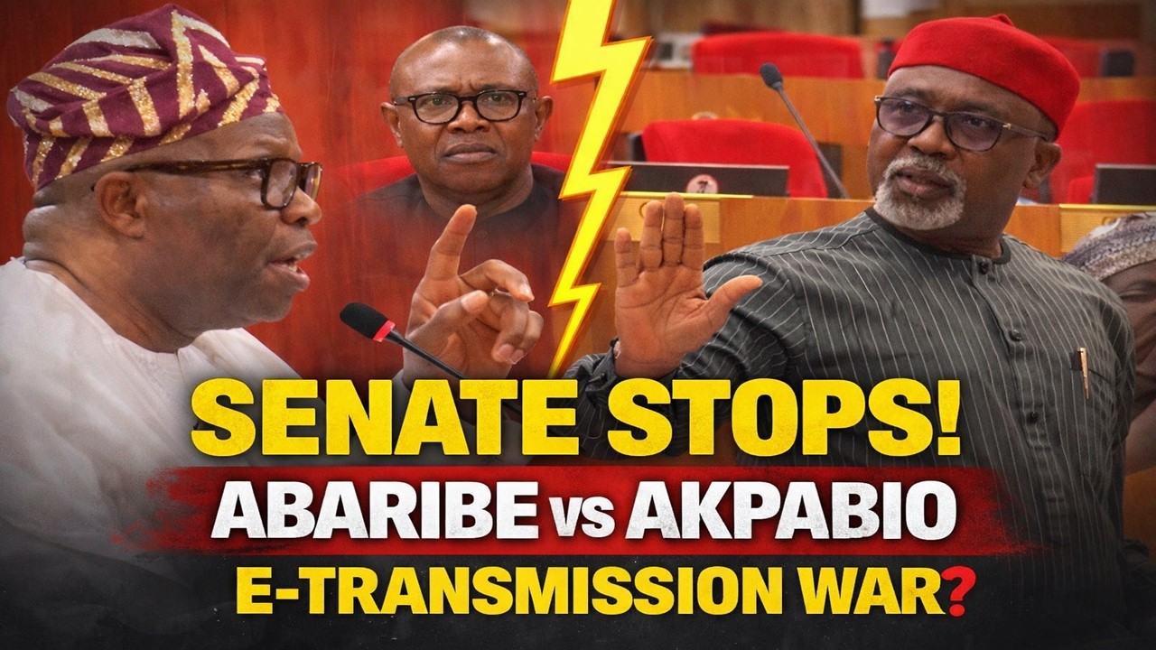 Senate Erupts! Abaribe and Akpabio Lock Horns as E-Transmission Debate Freezes Everything
