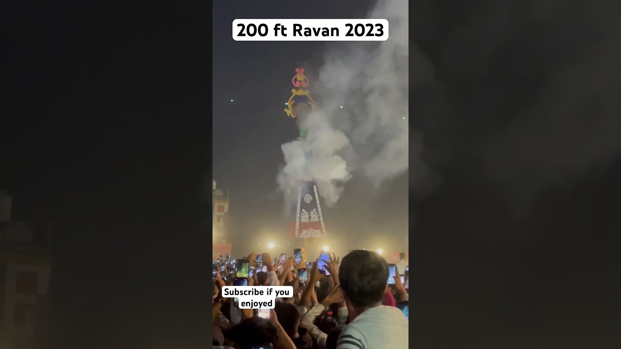 200 ft World tallest #Ravan 2023&hellip; #dussehra #india #ravandehan #shorts