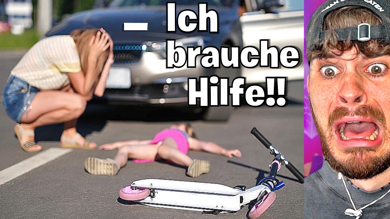 Kleines Mädchen hat schlimmen AUTO UNFALL