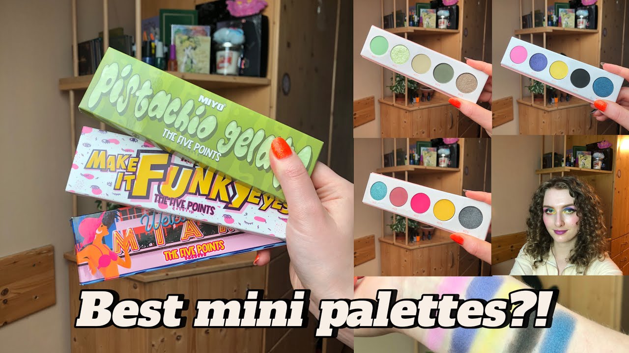 Testing out Miyo Makeup the Five points palettes