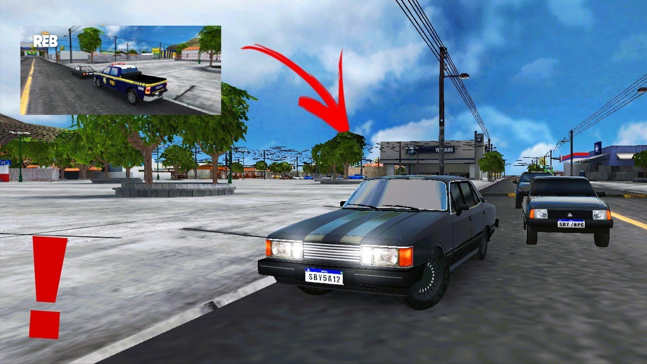 Tem um carro estranho na frente da escola!