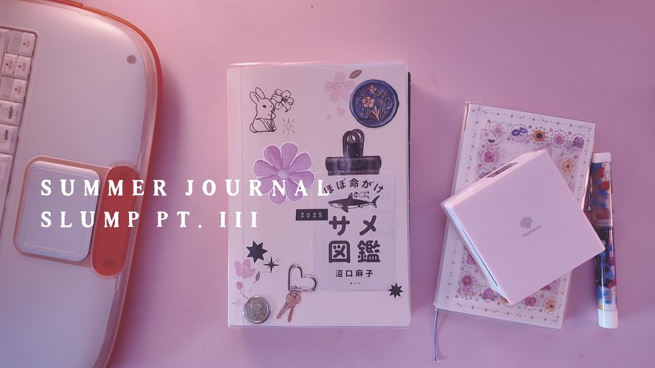 journal update no.16 ✸ midori b6 slim, phomemo mini printer, summer journaling slump