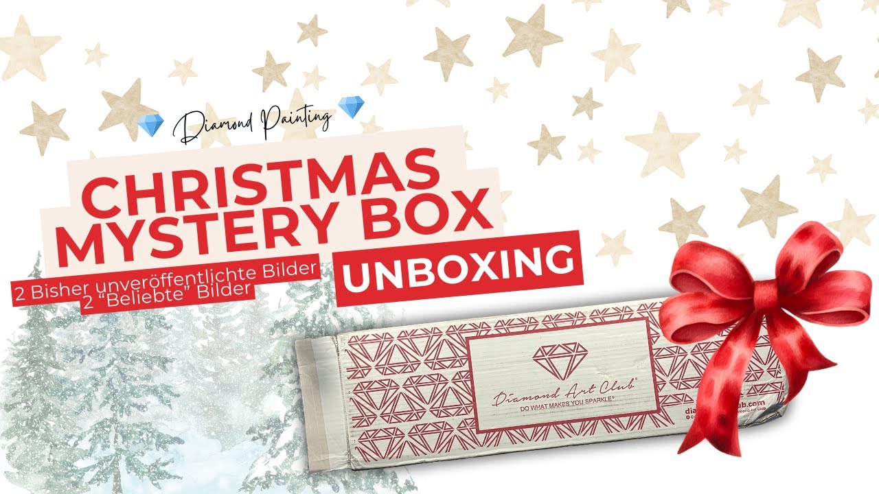 🎁🧙🏻‍♀️🎄Unboxing Christmas Mystery Box von 💎Diamond Art Club