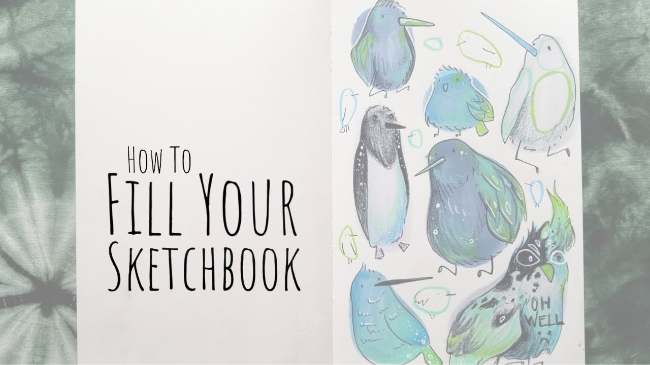 How to Fill Your Sketchbook / Sketchbook Ideas 03 / Birds