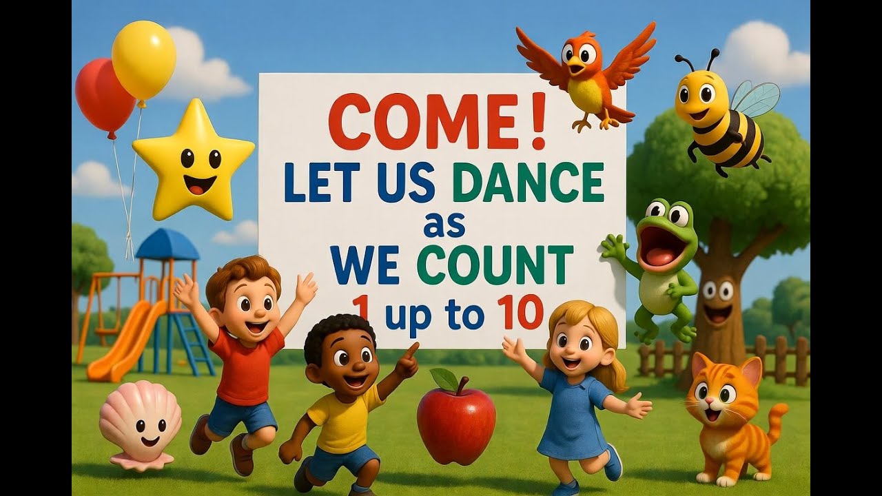 Dance and Count 1 to 10 | Fun Kids Song for Learning Numbers