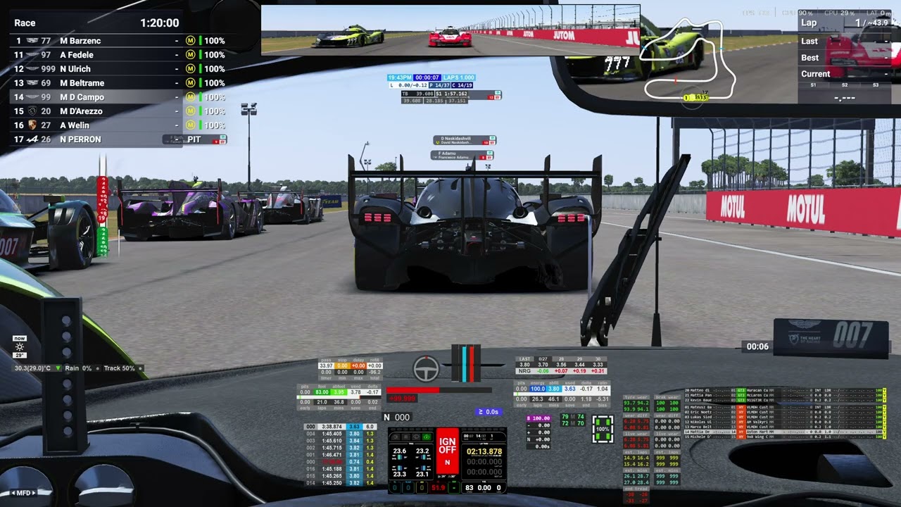 VMS Gold Split Sebring R2 Aston Martin HY