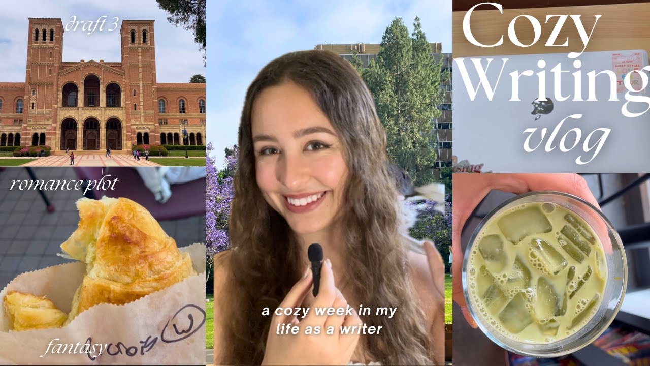 writing a fantasy novel || ft. matcha, cafes, romance plot
