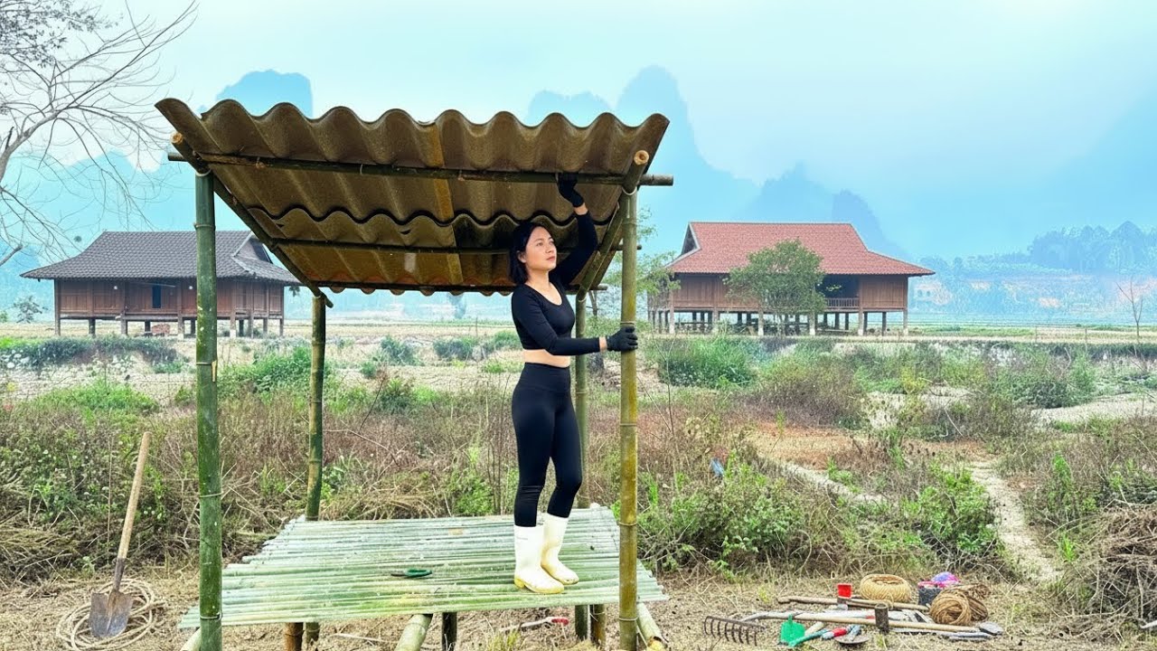 From Nothing to Farming: Ngoc's Builds Her Own Chicken Coop for 50 Chickens