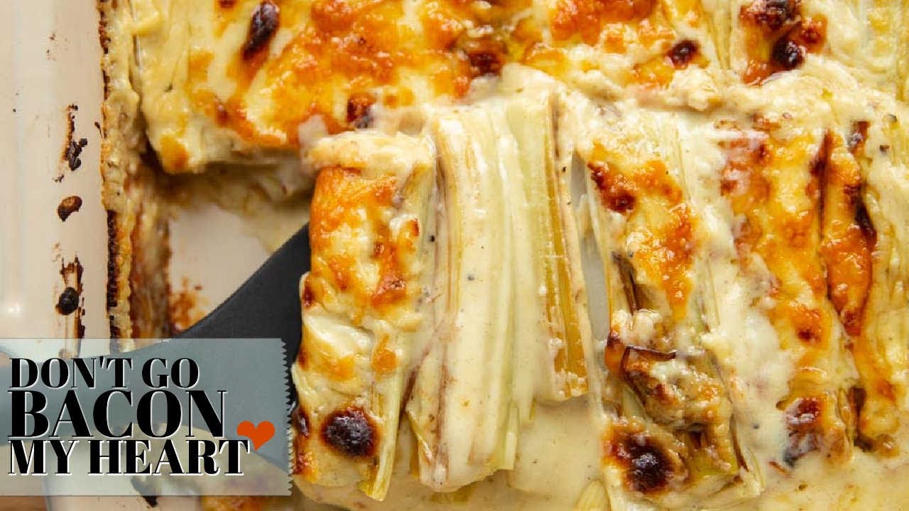 Cheesy Baked Leeks