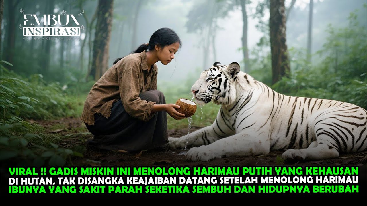 VIRAL !! GADIS MISKIN MENOLONG HARIMAU PUTIH YANG KEHAUSAN DAN KEAJAIBAN DATANG MENGUBAH KEHIDUPANYA
