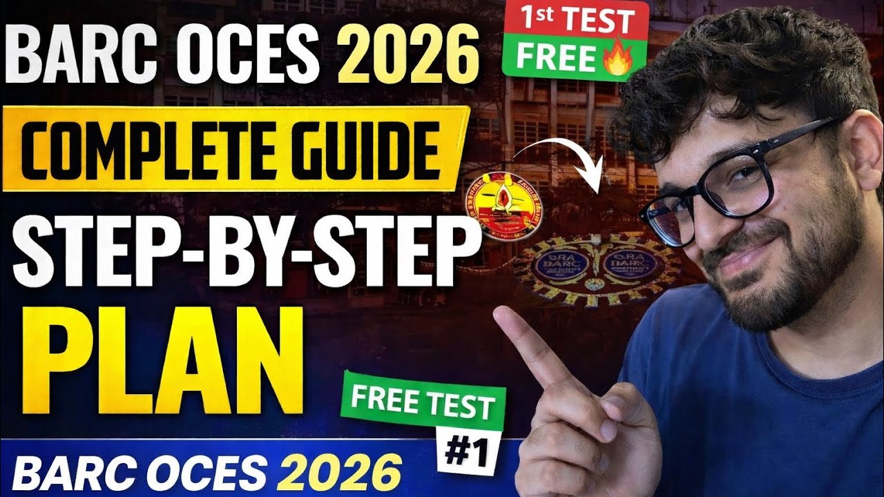 BARC OCES 2026 Preparation Strategy for CSE | Complete Roadmap & Free Test✅