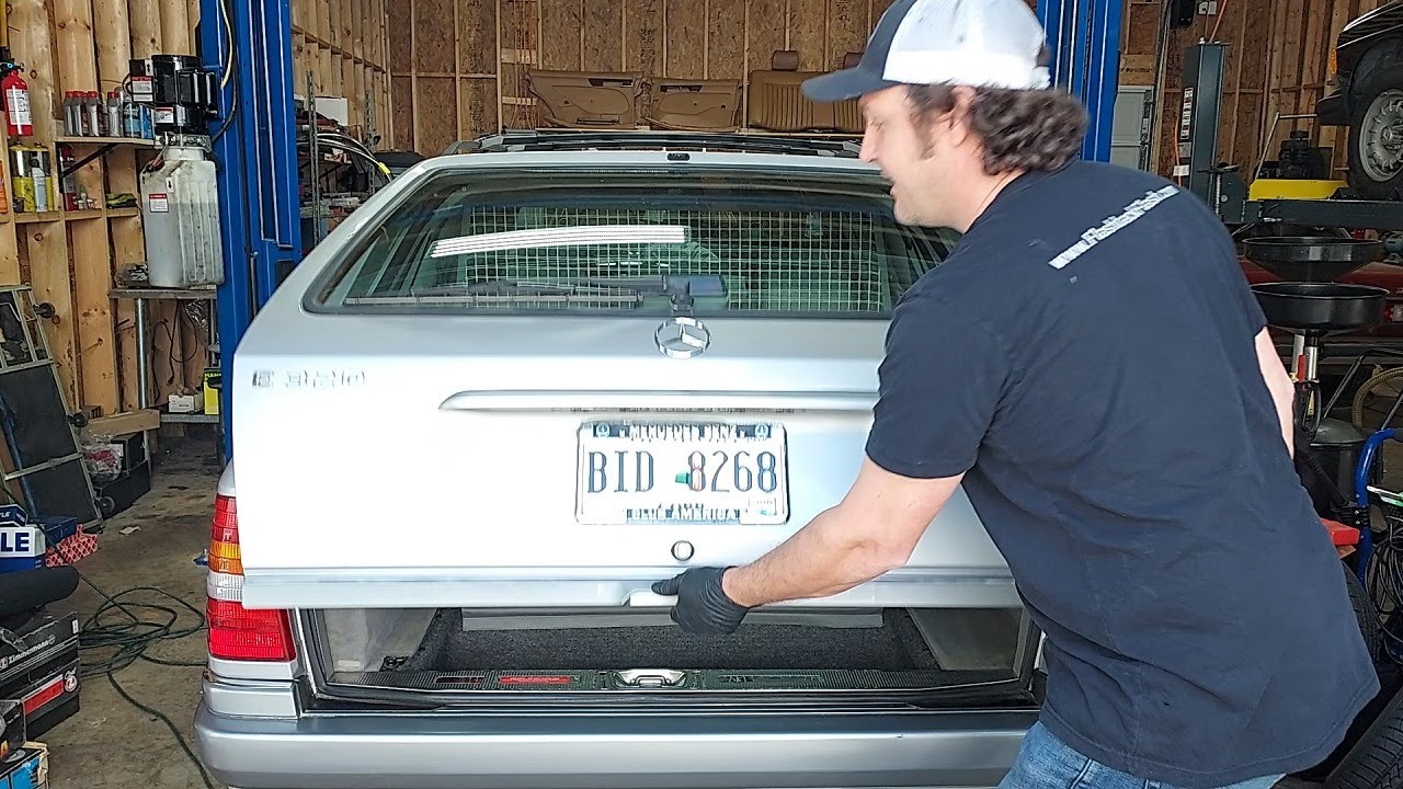 1995 E320 Wagon Part 3 - Rear Hatch Shock Replacement