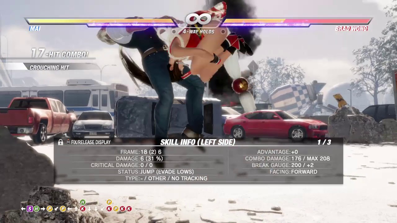 Dead or Alive 6 Mai High Damage Combo