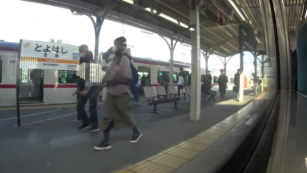 車窓　JR飯田線　豊橋→豊川　進行方向左側