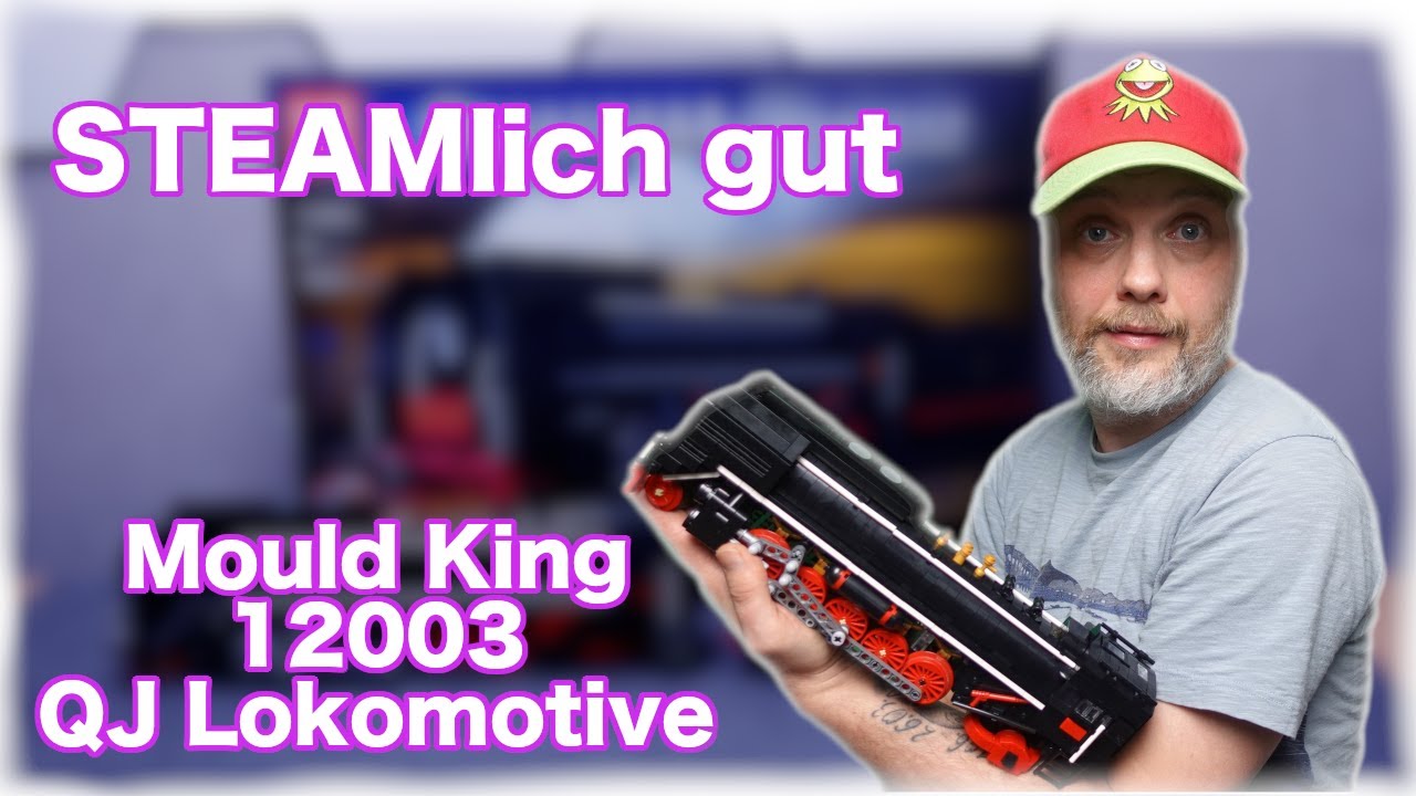 Die Zarte... Mould King 12003 QJ Dampflokomotive Aufbau + Review