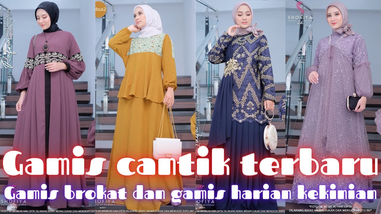 Kumpulan model gamis cantik terbaru 2023 buat lebaran dan harian