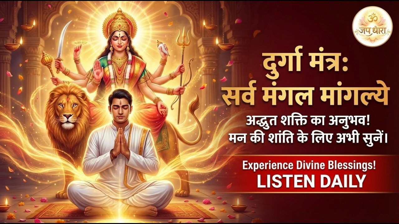 सर्व मंगल मांगल्ये दुर्गा मंत्र 🔥 2 Hours of Divine Protection | Remove Negativity & Fear