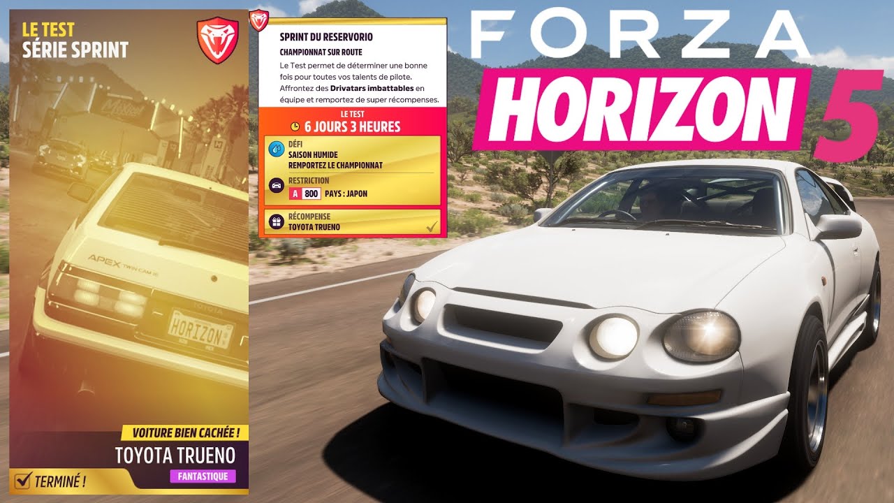 LE TEST - S&Eacute;RIE SPRINT - FORZA HORIZON 5