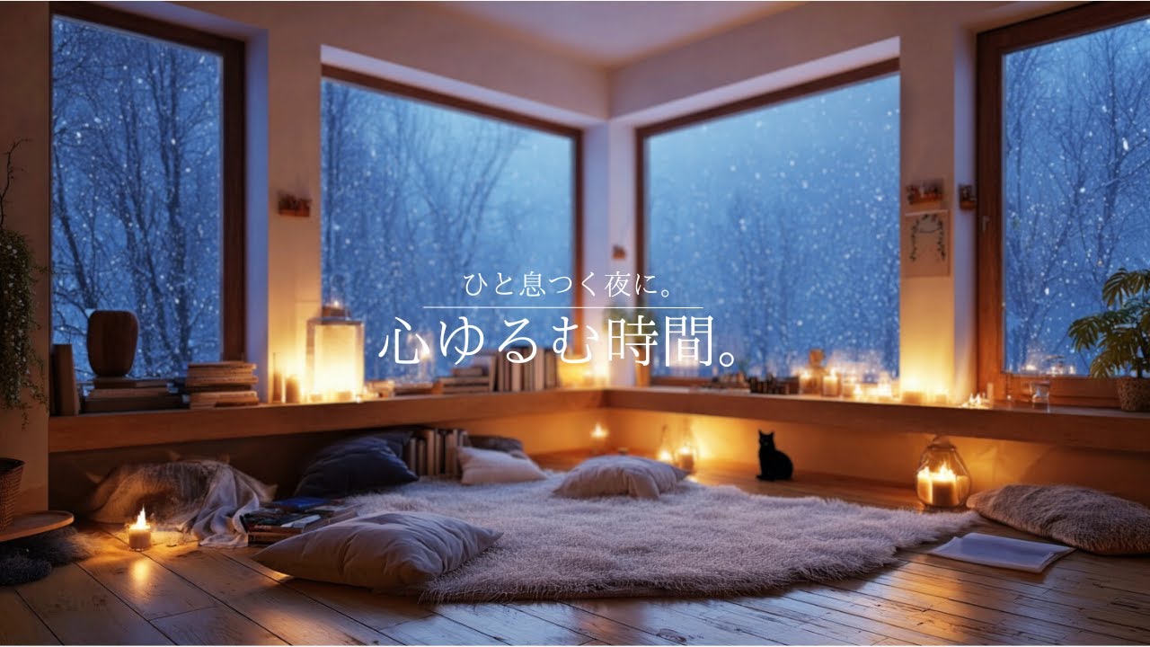 【夜の癒しBGM】ひと息つく夜に、心ゆるむ時間 🌕 Gentle Guitar Lo-Fi for Relax