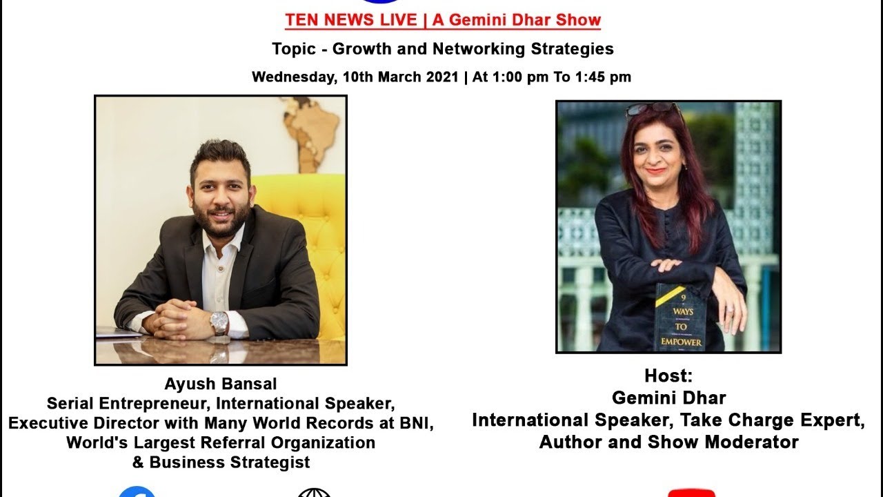 TEN NEWS LIVE - Growth and Networking Strategies