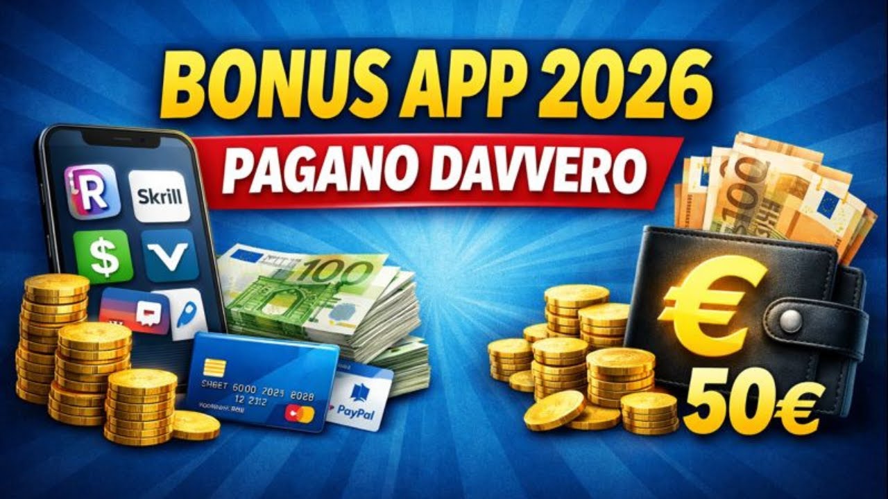 BONUS APP 2026 🚀 Quelle che PAGANO DAVVERO (Testate)