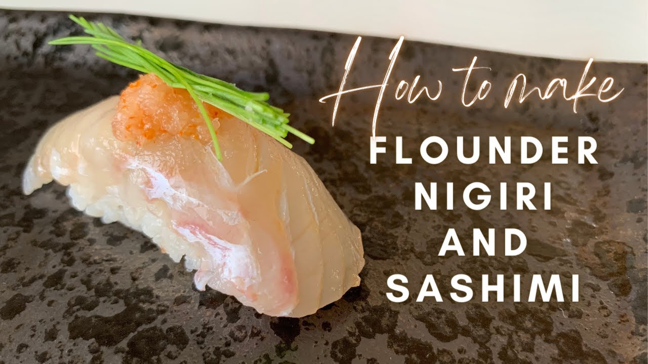【Fabulous Flounder Recipes】Sushi Master turns your Flatfish into Amazing Sashimi＆Sushi【旬の平目を捌いて握る！】