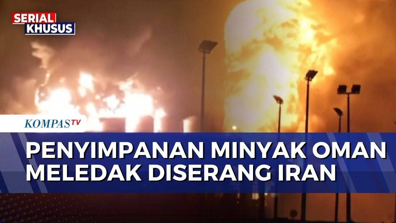 Drone Shahed-136 Iran Hantam Penyimpanan Minyak Oman, Kebakaran Besar di Pelabuhan Salalah