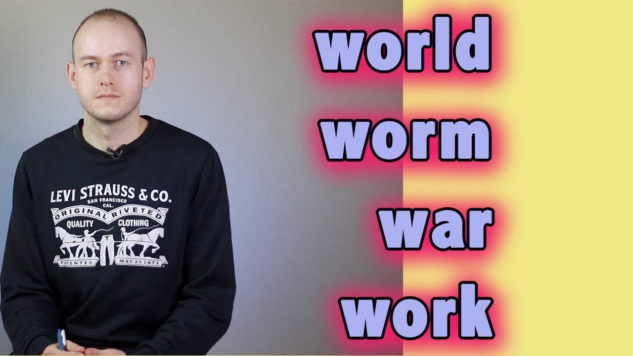 КАК ПРОИЗНОСИТЬ WAR, WORK, WARM, WORRY, WORD и похожие слова ПО-АНГЛИЙСКИ