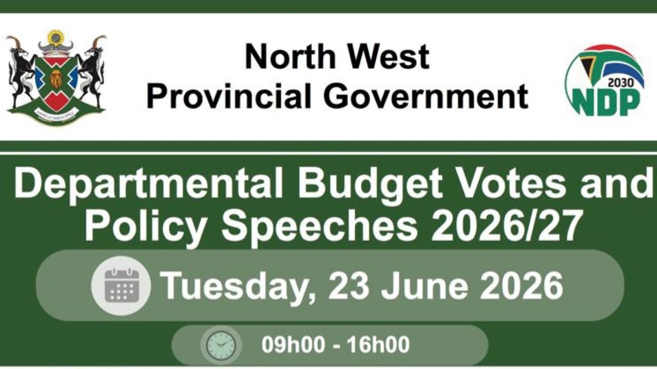 NW 2026/2027 Departmntal Budget votes & Policy Speeches