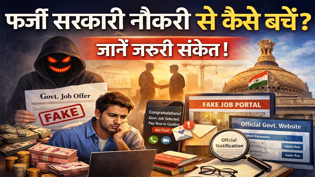 फर्जी सरकारी नौकरी से कैसे बचें? जानें जरूरी संकेत।How to avoid fake government jobs?