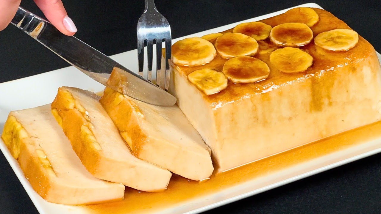 Только молоко и банан! Самый вкусный итальянский десерт за 5 минут! без выпечки! Трюк!