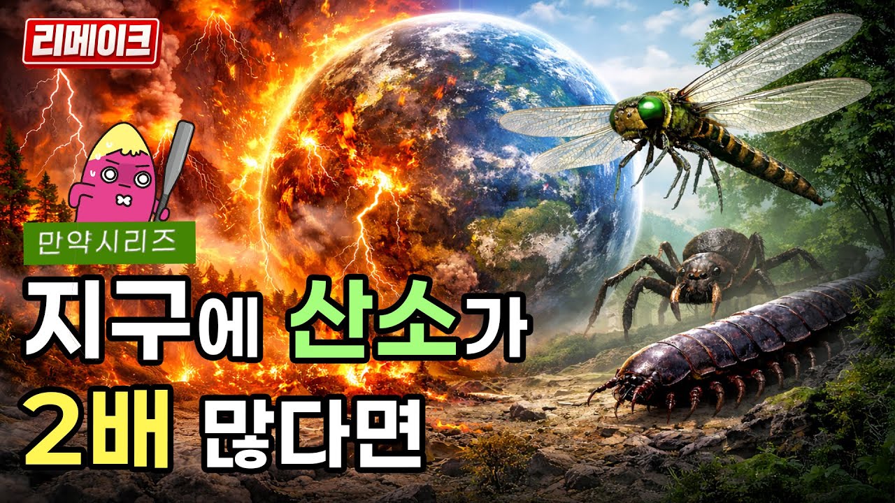 🍠 만약 지구의 산소가 2배라면 무슨 일이 일어날까? (feat. 메가네우라)