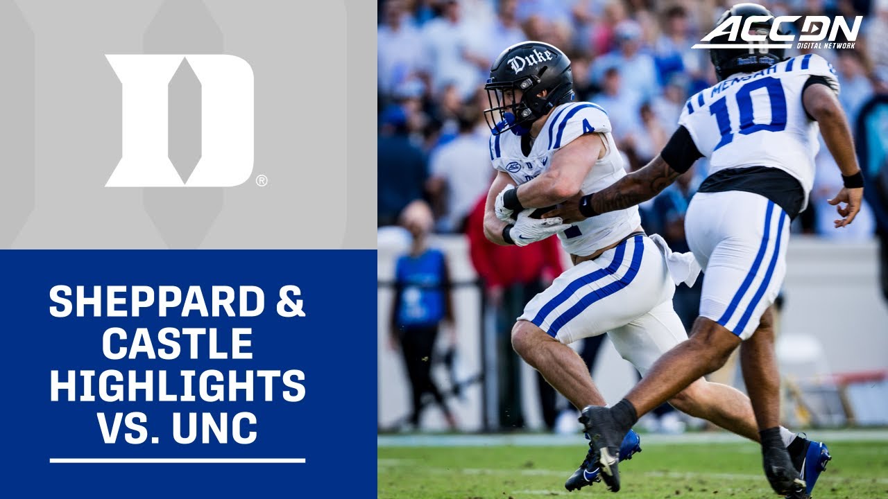 Duke RBs Nate Sheppard & Anderson Castle Highlights vs. North Carolina