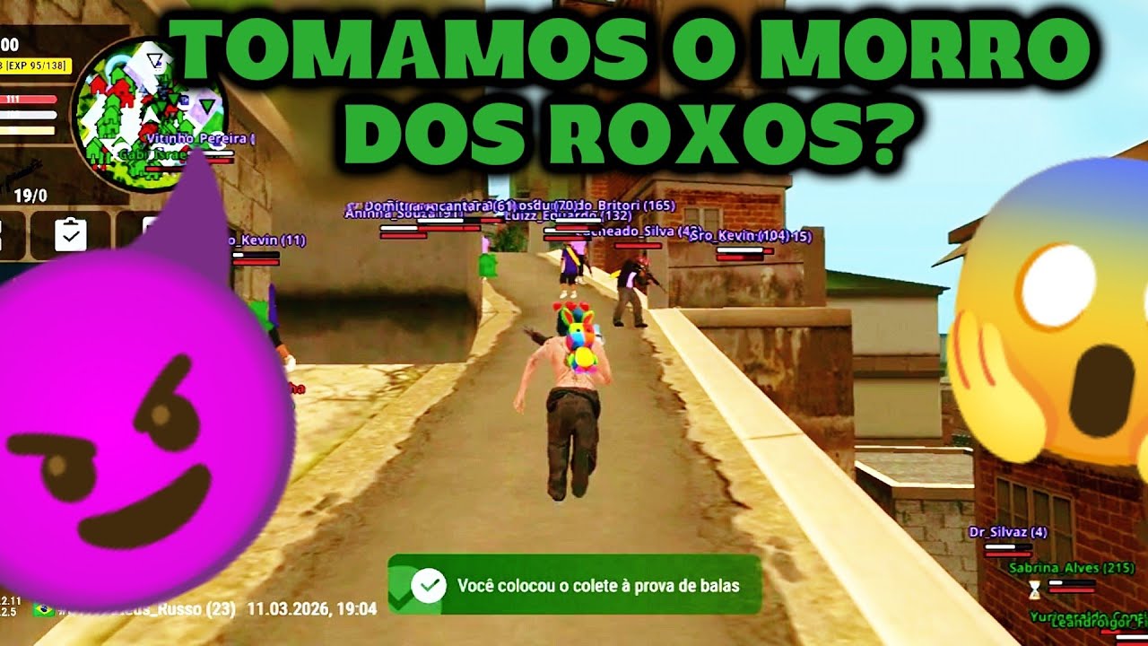 INVADIMOS O TERRITÓRIO DOS ROXOS 😈😱 - Rio rise
