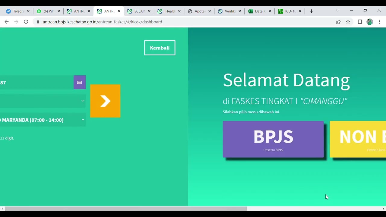 Tutotial  Antrian Online P-Care BPJS dari Awal Sampai akhir❗UPTD Puskesmas Cimanggu