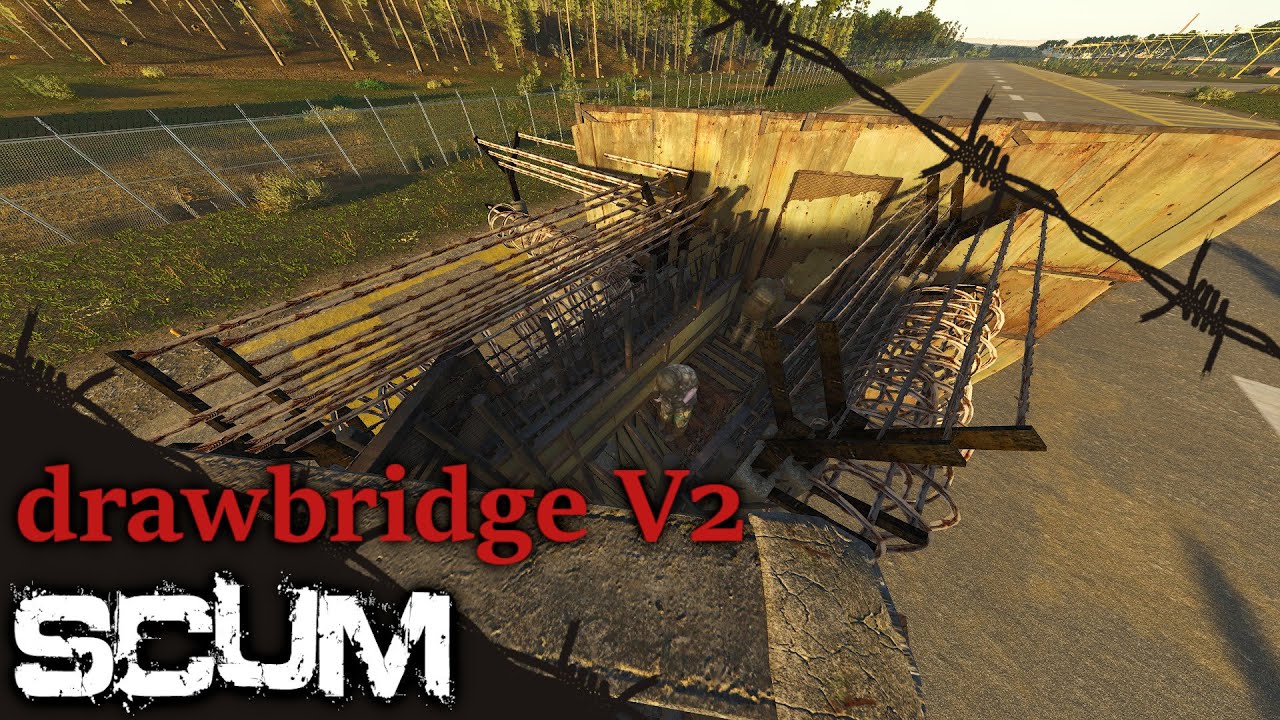 SCUM - разводной мост V2 (маленькая версия)