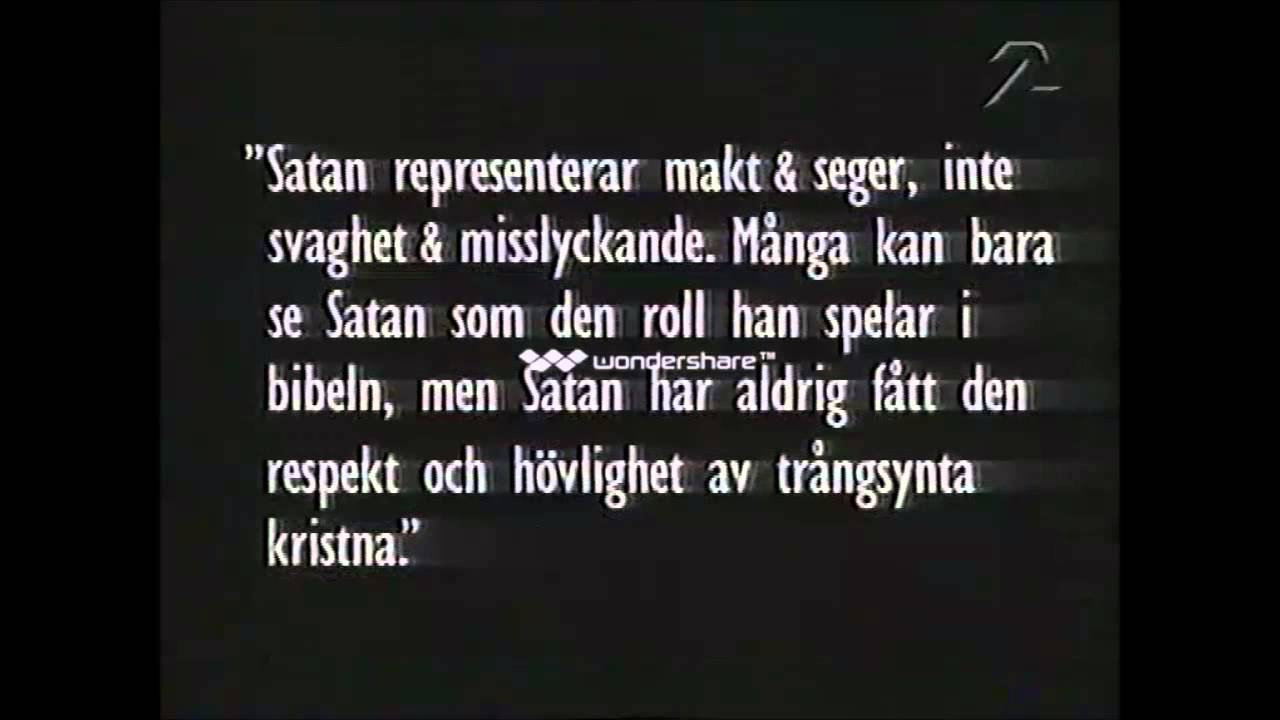 Kvällsöppet - Mörda i Satans namn - 90-tal
