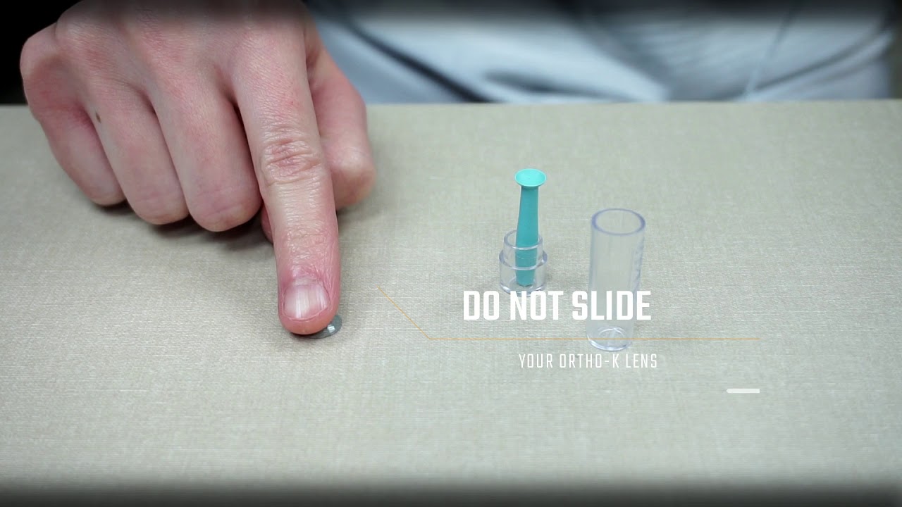 IF YOU DROP THE ORTHO K LENS...