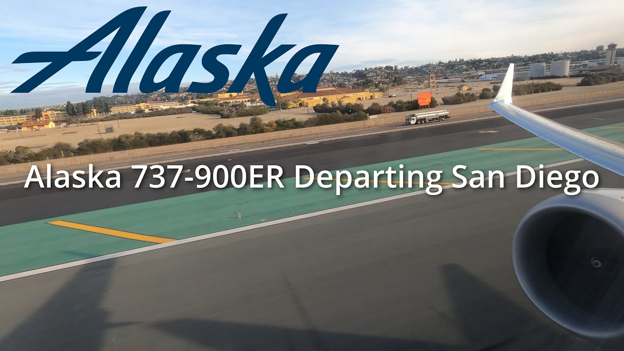 Alaska 737 MAX 9 Departing San Diego (SAN)